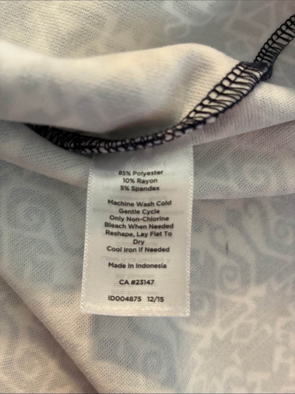 Talbots Navy and White Sleeveless Fit-and-Flare Dress - Picture 12 of 12